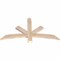 Ekena Millwork Alberta Smooth Timber Gable Bracket, Douglas Fir, 48"W x 26"H x 1 1/2"D x 3 1/2"F, 13/12 Pitch GBW048X26X0204ALB00SDF - alternate 4